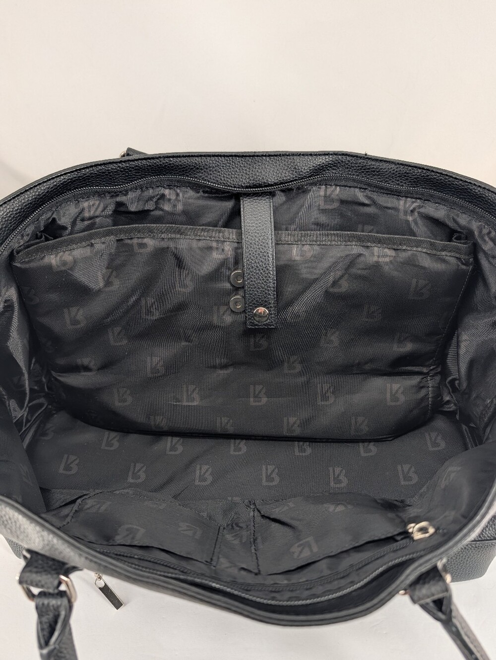 Buffbunny Collection Game Changer Tote Bag Large Black Day Bag Diaper Bag Work - Picture 10 of 15